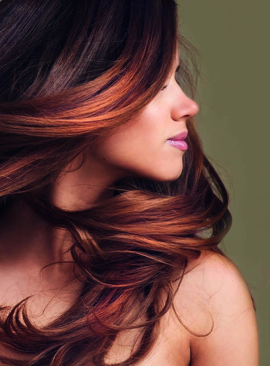 Warme brunette golven